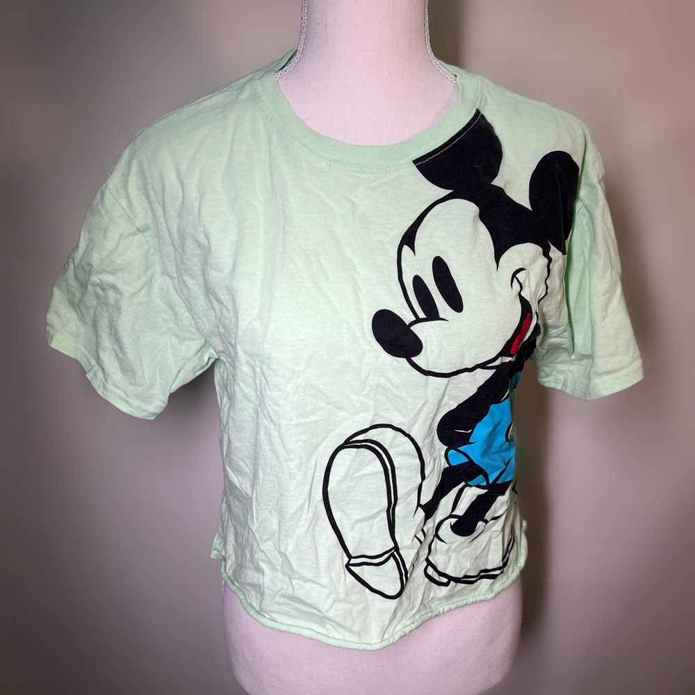 Lime-Green Mickey Mouse T-Shirt